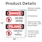 Signmission Do Not Enter Bilingual Danger Sign, Vinyl Decal, 10in W x 14in L, 2PK OS-2PACK-DS-D-1014-VS-1151 - alternate 3